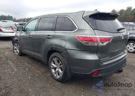 2014 Toyota Highlander Xle V6 from USA, damaged, VIN 5TDJKRFH9ES063912